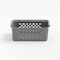 Iris® Gray Medium Organizer Storage Basket, 4 Pack